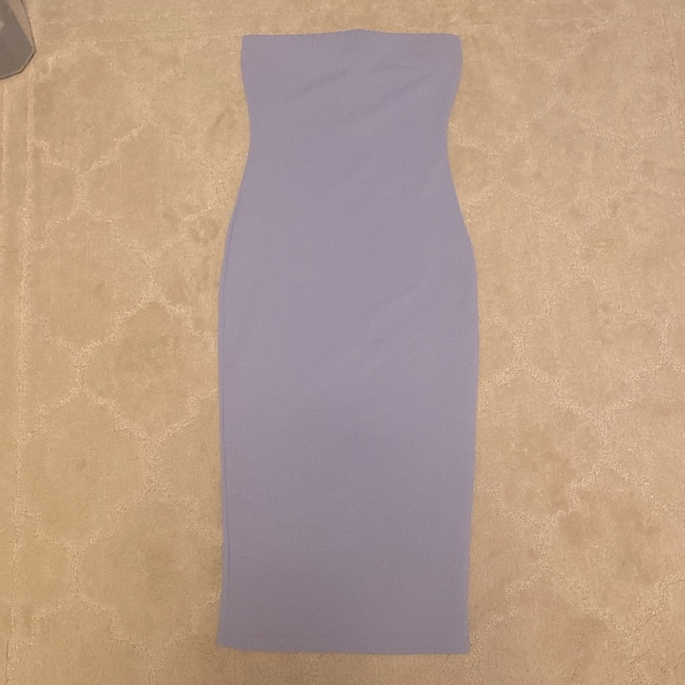 Light Purple Urban Plant Strapless Dress